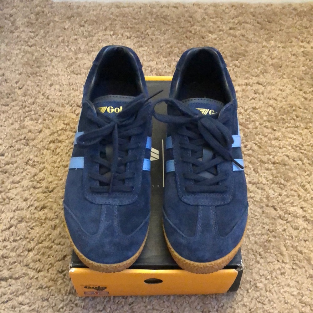 Gola Harrier Suede Sneakers Navy/Cornflower